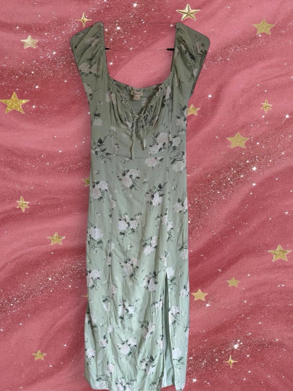 Aeropostale Sage Green Floral Dress